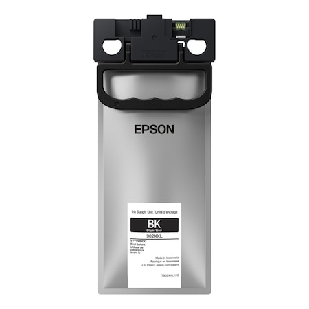 Epson (902XXL) DURABrite Ultra Extra High-Yield Ink, 10000 Pg-Yield, Black T902XXL120